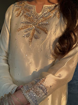 Ivory Pearl Hand-Embellished